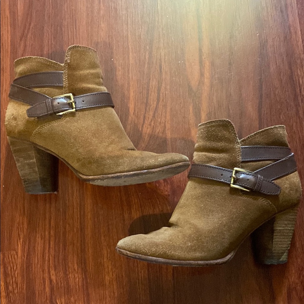 Brown Suede Ankle Boots